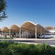 Nové letiště Polsko, Port Polska, CPK - autobusový terminál.