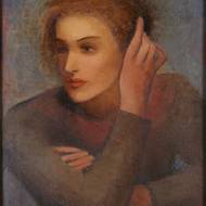 Edith Fleissner Plischke: Ženský portrét, kolem 1930, olej na plátně, 62,5 × 47,5 cm, Oblastní galerie Liberec.