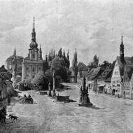 Doupov - obraz Antonína Lewého, 1896.