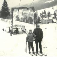 Vlek na Špičáku zhruba před 50 lety.