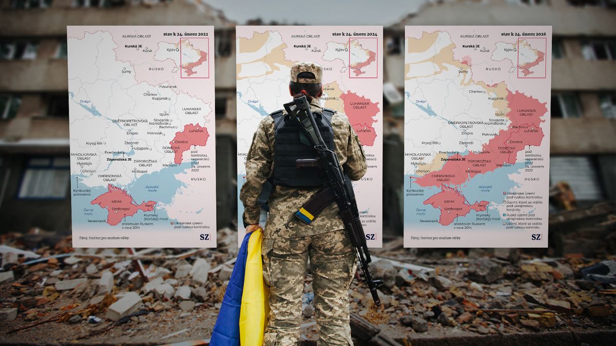 Ruská invaze rok za rokem v mapách: Jak okupanti postupují