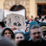 Demonstrace v Plzni.