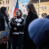 Demonstrace v Plzni.