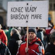 Demonstrace v Plzni.