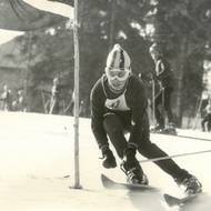 Jaroslav Zeman na závodech na Špičáku v 70. letech.