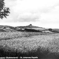 Doupov - historické foto, kaple svatého Jana Křtitele. 