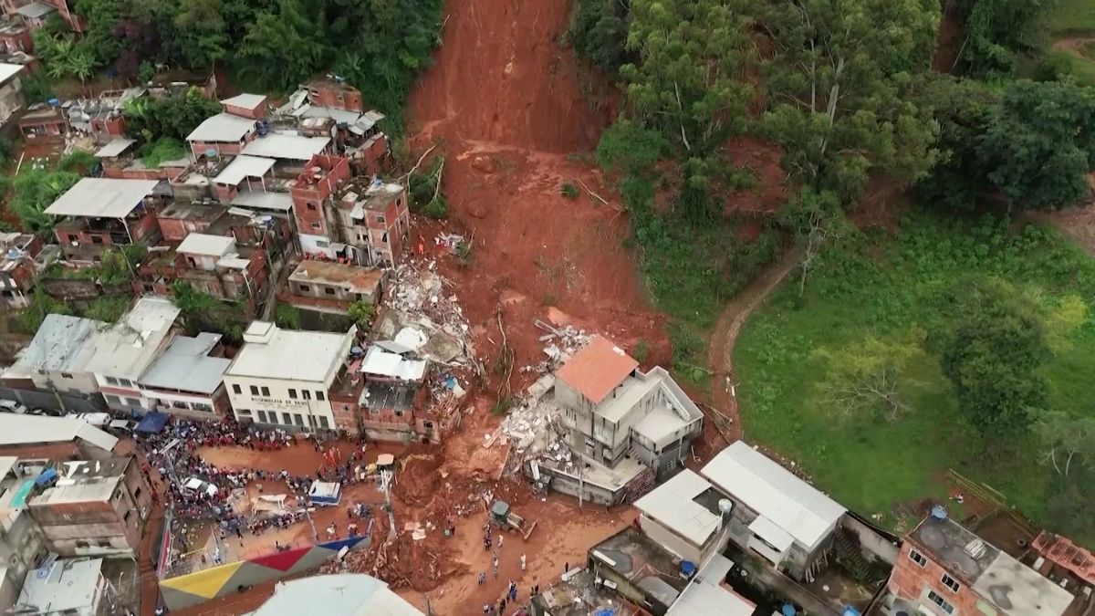 Obrazem: Masa bahna zavalila brazilské město
