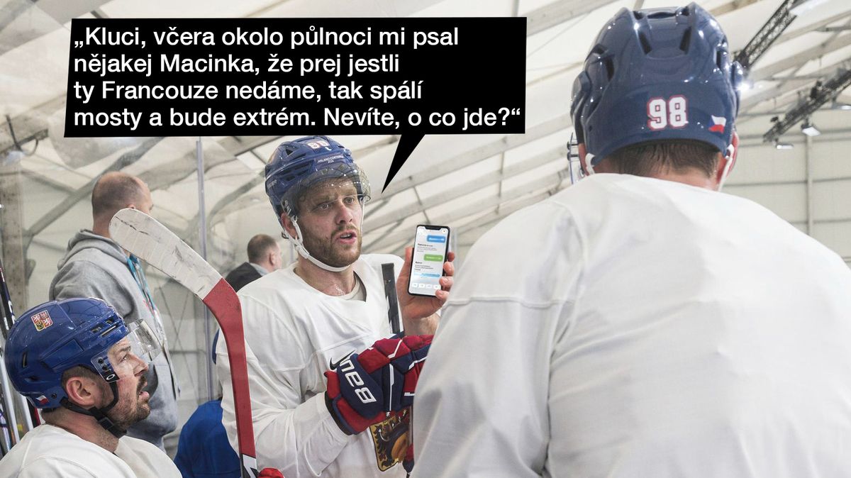 TMBK: Macinka poslal SMS zprávy i hokejistům na olympiádě