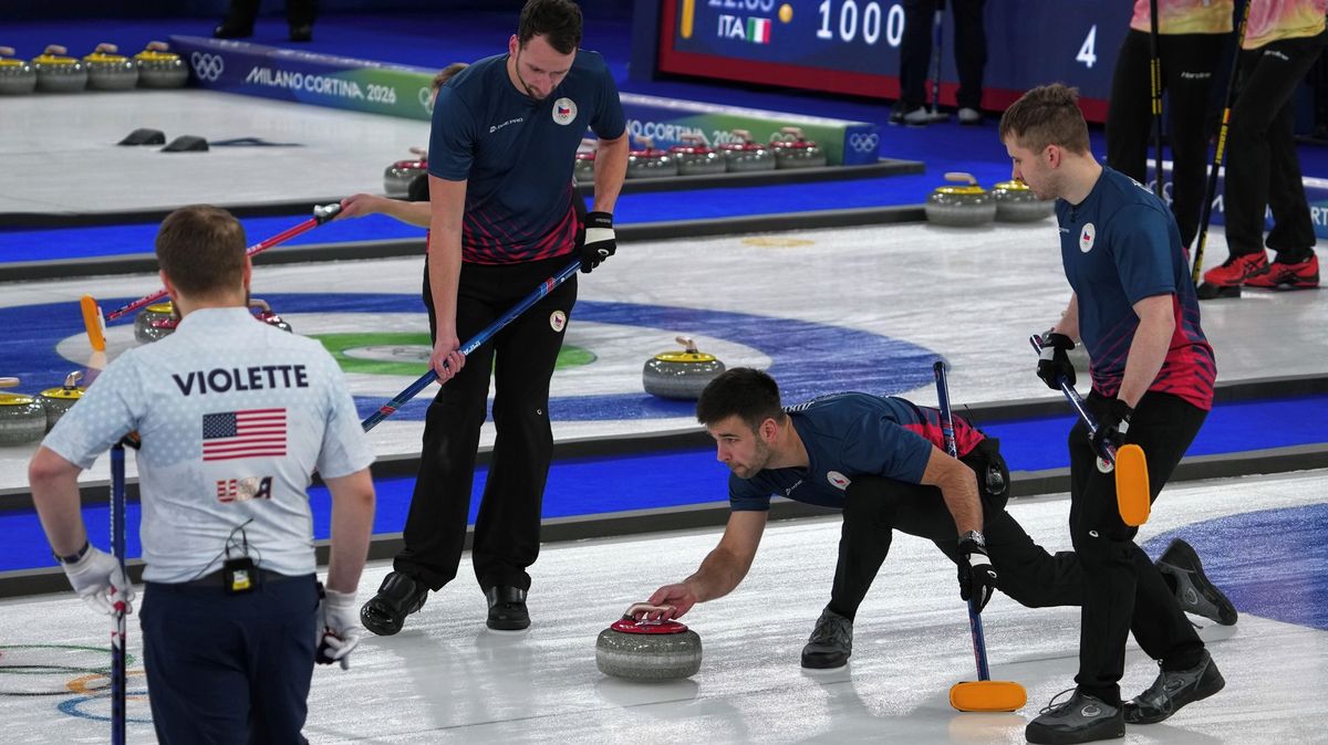 Čeští cčurleři při olympijské premiéře těsně podlehli Američanům