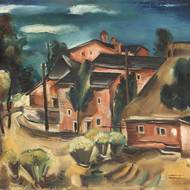 Alfred Dorn: Severská krajina, do 1933, olej, plátno, Národní galerie v Praze.