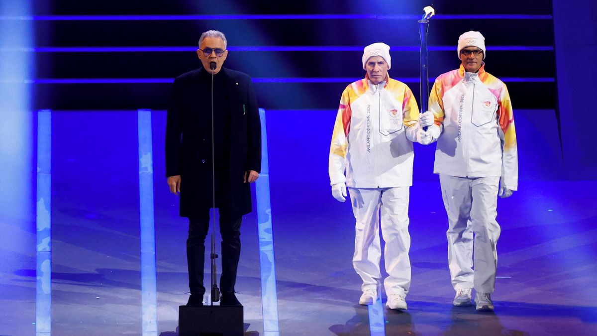 Foto: Pastrňák, Bocelli i Vance. V Itálii začaly zimní olympijské hry