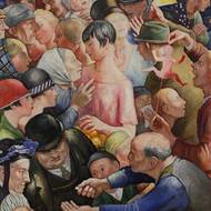 Erwin Müller: Výroční trh, 1927, olej na plátně, 111,5 × 88,5 cm, Oblastní galerie Liberec.