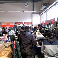 Otevření outletu Lidl v Ostravě.