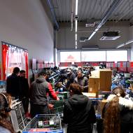 Otevření outletu Lidl v Ostravě.