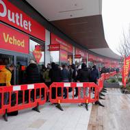 Otevření outletu Lidl v Ostravě.