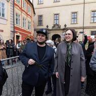 Snímek ze středeční demonstrace.