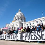 Protest No Kings v Minnesotě.