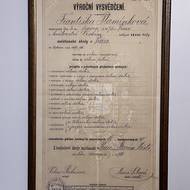 Její vysvědčení. 