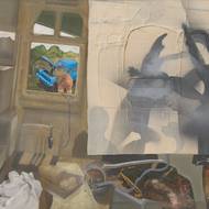 Michael Rittstein – V kuchyni II, 1978, zakoupeno Národní galerií v Praze od autora v roce 1978.