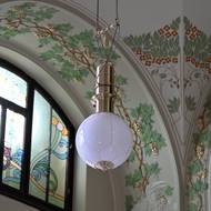 Historický sál Fantovy budovy na pražském Hlavním nádraží, 2023.