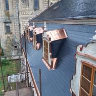 Hrad a zámek Frýdlant - nová střecha.