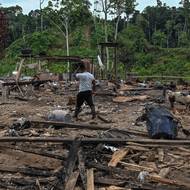 Gilson Vargas (26) uvedl, že byl zatčen spolu se čtyřmi spolupracovníky, měl zavázané oči. Před tím, než ho na několik hodin odvezli na vojenskou základnu, ho skopali a vyhrožovali mu. 

(Zemědělec kráčí mezi troskami po výbuchu bomby, kterou ekvádorská armáda svrhla v oblasti Lago Agrio.)