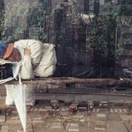 Petr Geisler: Bezdomovec, 1987, Japonsko, dvojexpozice.