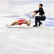 ... a během středečního večera totéž předvedla švýcarská dvojice.