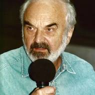 Zdeněk Svěrák na prezentaci filmu Tmavomodrý svět.