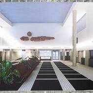 Na snímku je návrh haly nádražní budovy Lovosic na Litoměřicku.