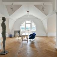 Historická vila stojí ve vilové části Vinohrad nedaleko centra Prahy.