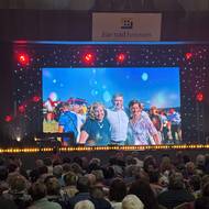 Před začátkem se promítaly snímky z archivu Směru.