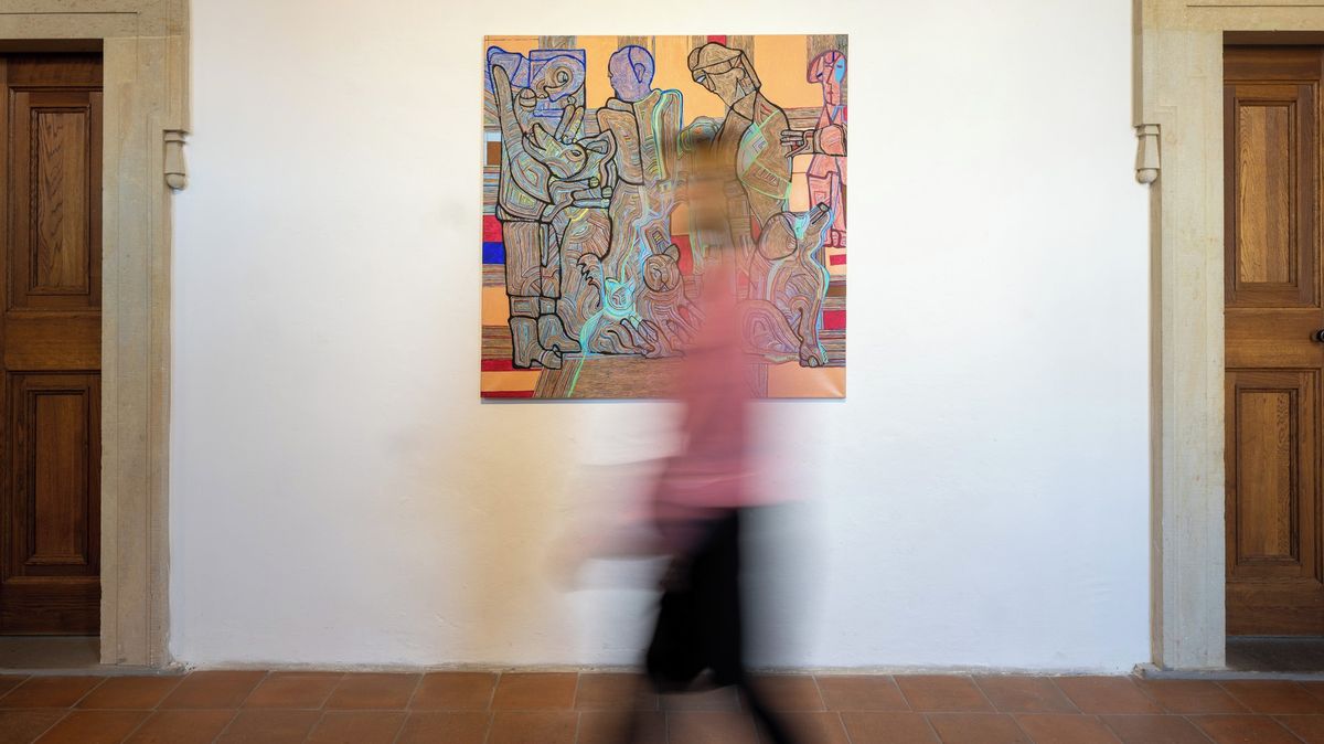 Malba jako krajina. V Kutné Hoře vystavují malby a kresby Vichrové