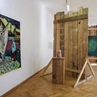 Vlevo je obraz Barbory Lungové nazvaný Moravská gotika.