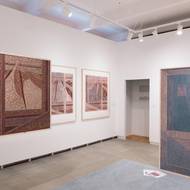 Pohled do stálé expozice České umění 20. století a jeho škatulky.