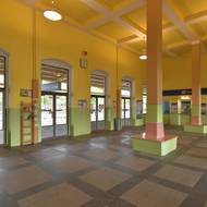 Nádraží Františkovy Lázně, na snímku z 27. května 2021 před rekonstrukcí.