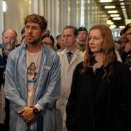 Ryan Gosling jako Ryland Grace a Sandra Hüller v roli Evy.