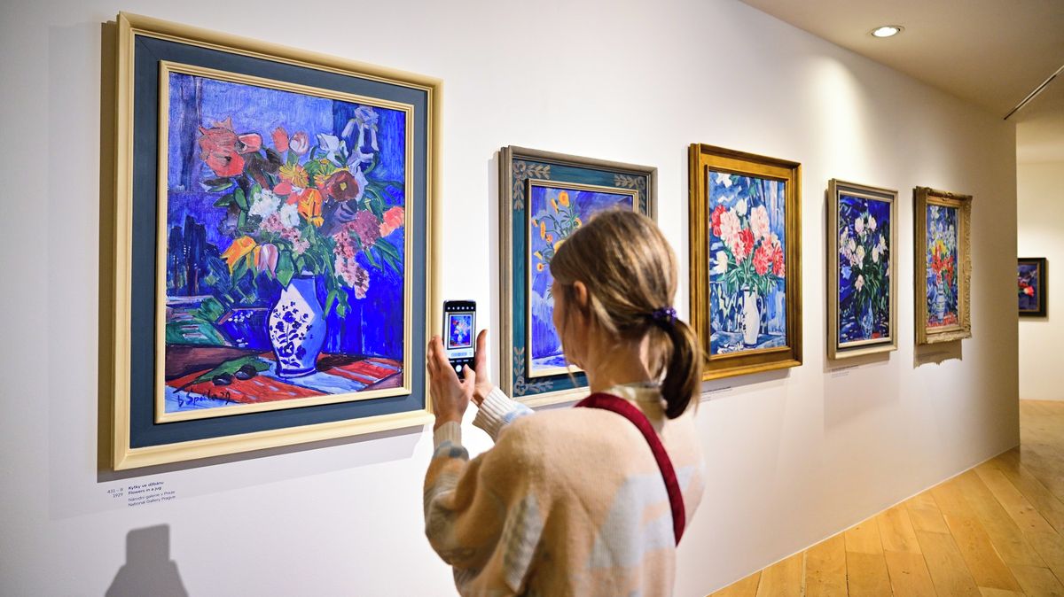 Špála namaloval stovky obrazů květin. Chtěl prodloužit jejich kouzlo