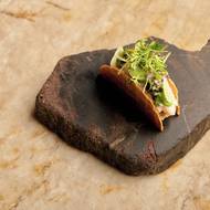 Martin Štangl. Předkrm s úhořem, vodnicí a loupákem.