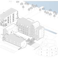 Žitný mlýn Boršov - nákres.