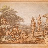 Herbersteinova sbírka, grafické album s obrázkem z Afriky.