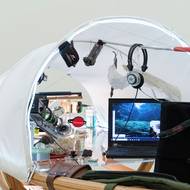 Snímek z výstavy děl Jiřího Černického.