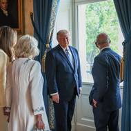 Karel III. s chotí Camillou v USA