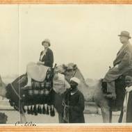 Herbersteinova sbírka, hrabě s chotí v Egyptě.