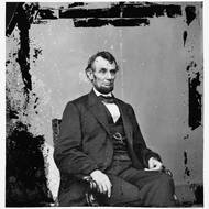 Skleněný negativ fotografie Abrahama Lincolna z roku 1864.