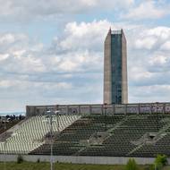 Velký strahovský stadion.