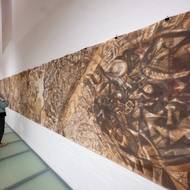 Na fotografii z výstavy Lekce krajinou, kterou lze v pardubické Gočárově galerii navštívit do 24. května, je dílo Otto Plachta.