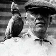 Jiří Janda s papouškem.