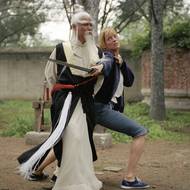 Uma Thurman v roli Nevěsty a Gordon Liu jako Pai Mei.