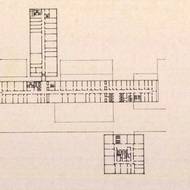 Půdorys typického podlaží administrativního komplexu Chemapol-Investa.